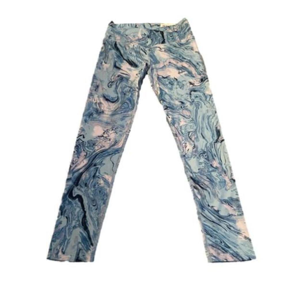 SO Blue Marble Leggings Size Small NWT